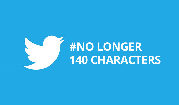 Twitter no longer 140 characters